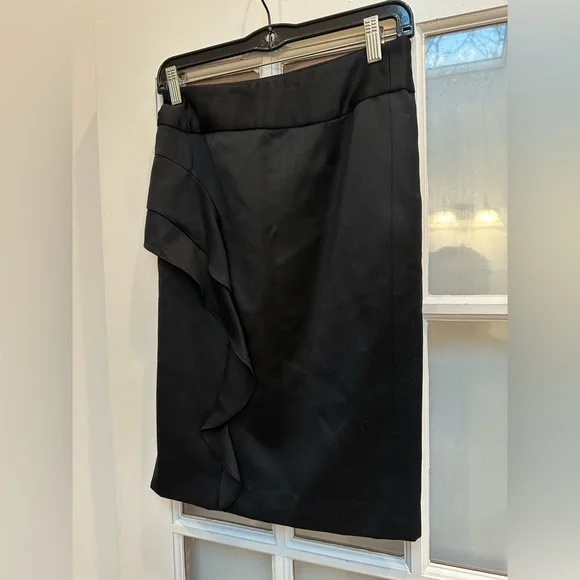 Vintage L.A.M.B Gwen Stefani Wool Y2K Punk Glam Rock Goth Ruffle Skirt Size 2 XS